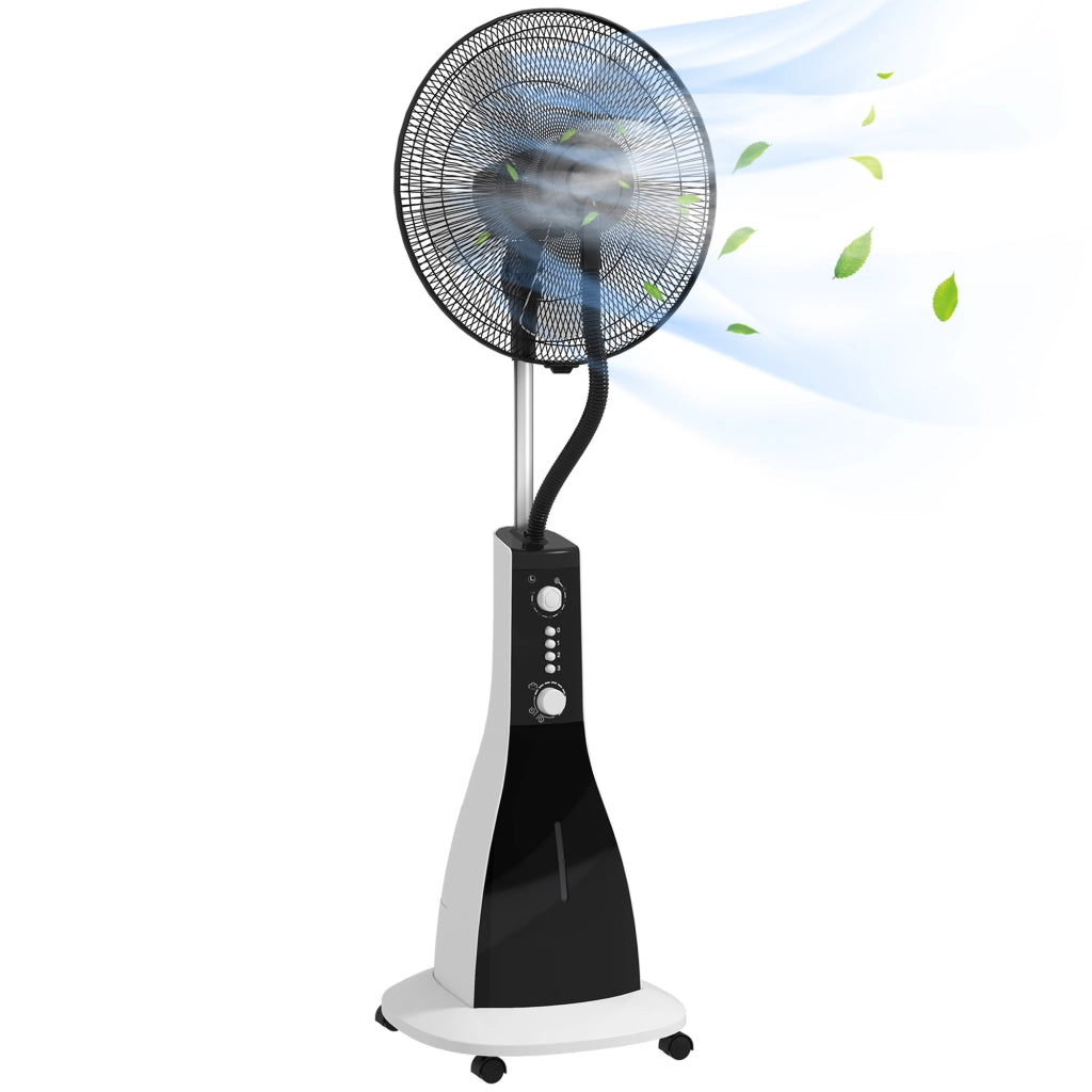 Ventilatore Umidificatore 2 in 1 ¨C zephmum ¨C Nero 44.5x38.5x120 cm