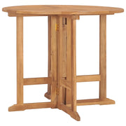 Tavolo da Giardino Pieghevole Ã˜90x75 cm in Massello di Teak cod mxl 34423
