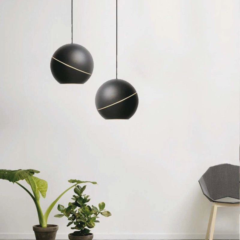 Lampadario LED a Sospensione 8.5W 850lm a Forma di Campana Colore Nero D120mm 3000K SKU-7998