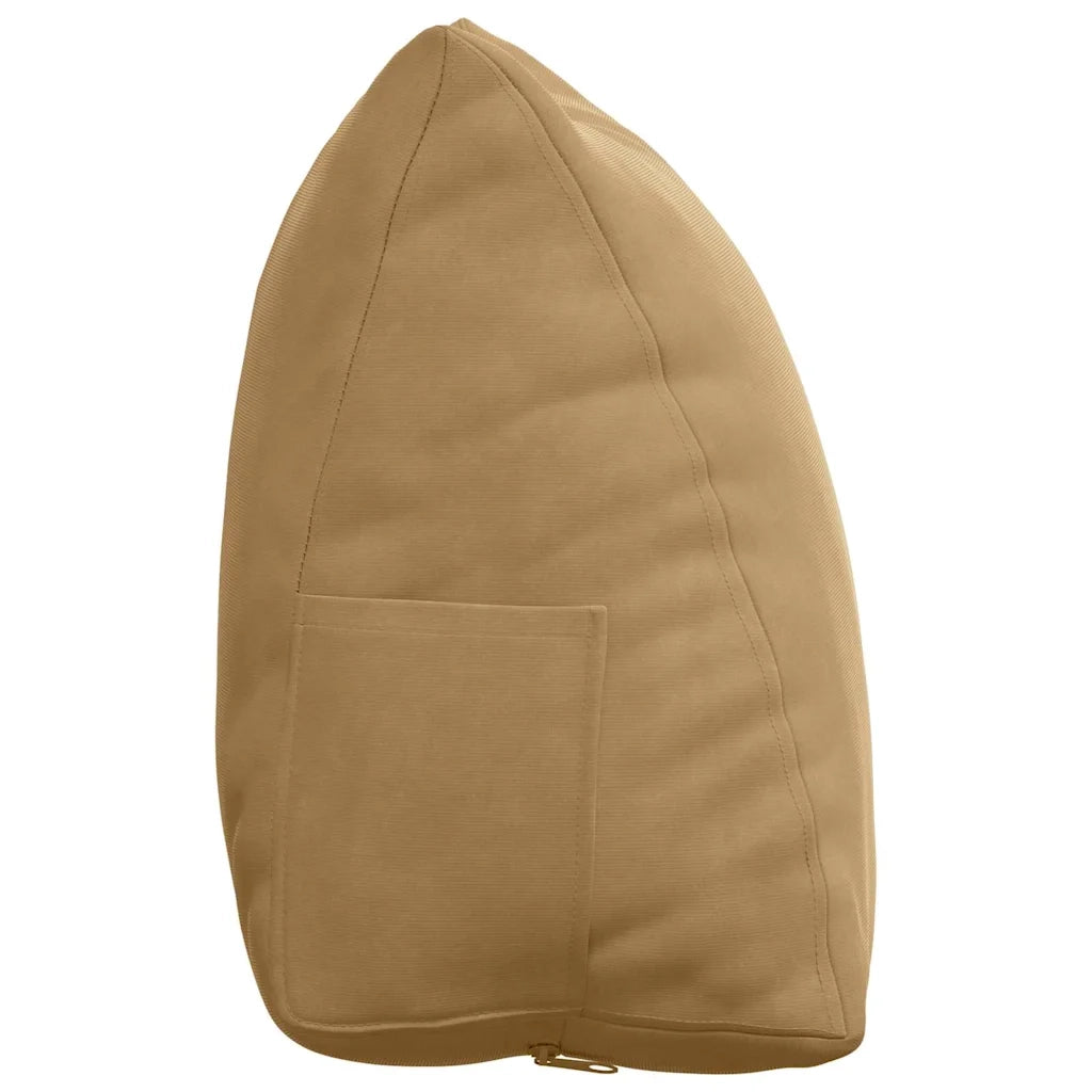 Cuscino per Schiena Marrone 45 x 20 x 35 cm Tessuto in Cords