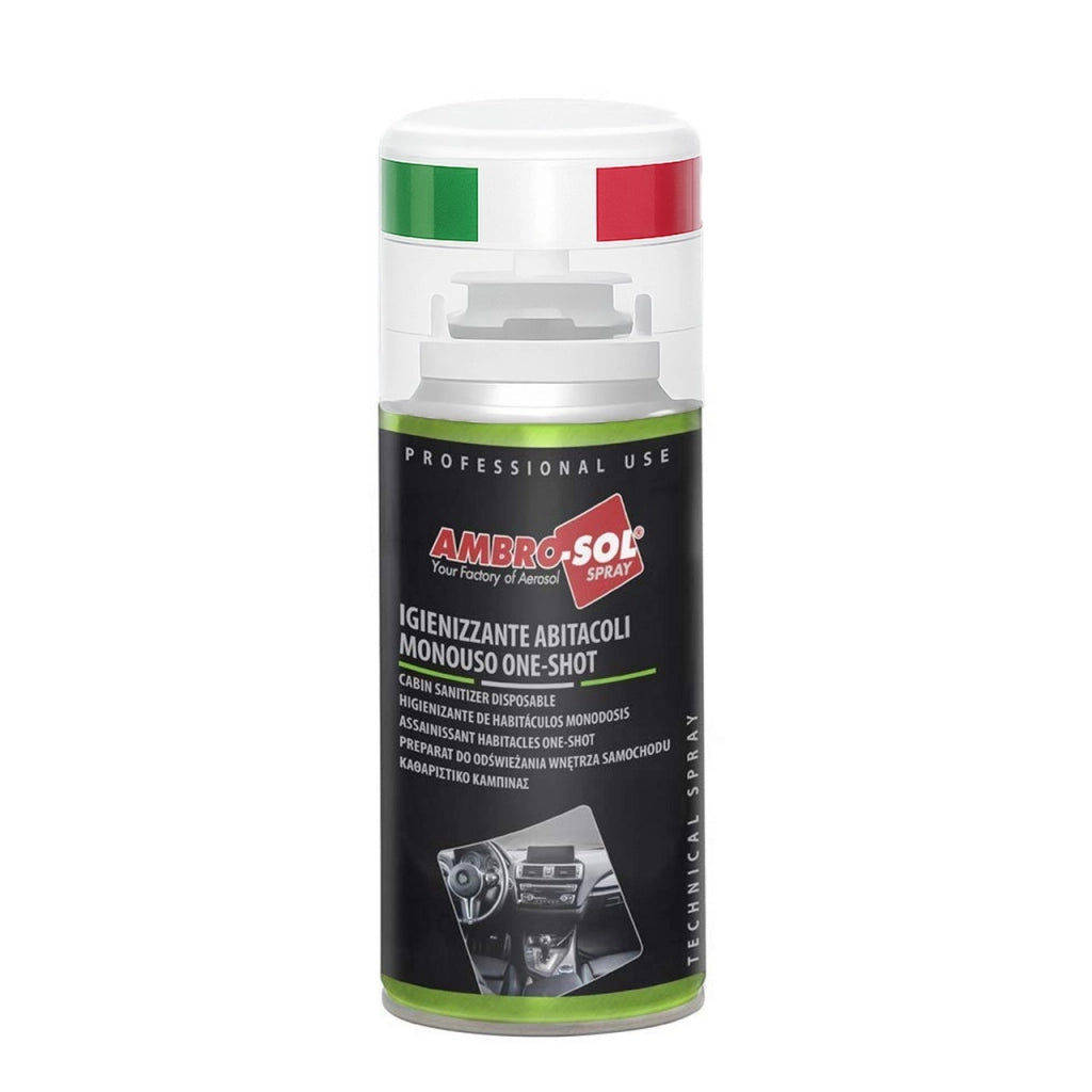 1 X 150ML One Shot Spray - Igienizzante Climatizzatore e Abitacolo Auto Monodose, Spray Pulizia Condizionatore ad Azione Purificante - Ideale per Rimuovere Germi e Batteri - Made in Italy