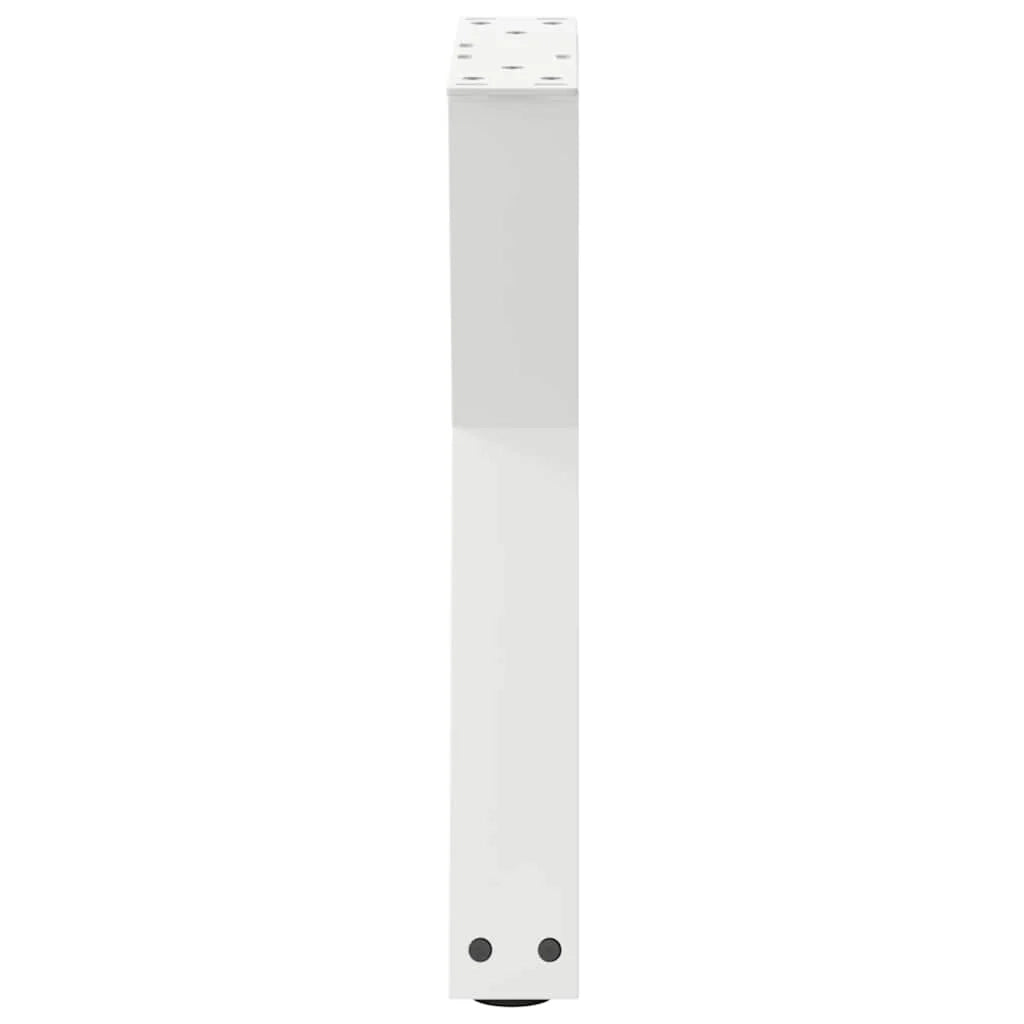 Set di 2 gambe regolabili per tavolino da caffè 28 x 43 cm design moderno ed elegante in acciaio bianco 02_0056983