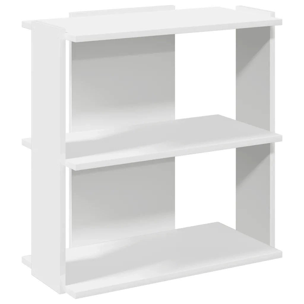 Libreria a 3 Ripiani Bianca 60x30x60 cm in Legno Multistrato