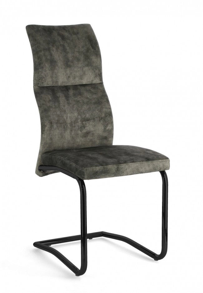 Set 4 Sedie 43,5x62x102h cm Thelma Velluto Verde