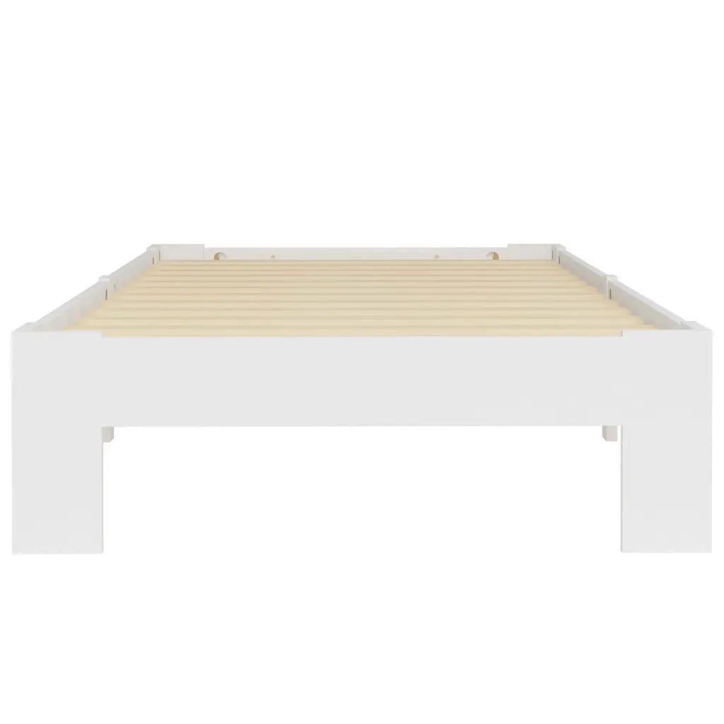 Dormeuse Estraibile senza Materasso Bianca Legno Pino 90x200 cm 283292
