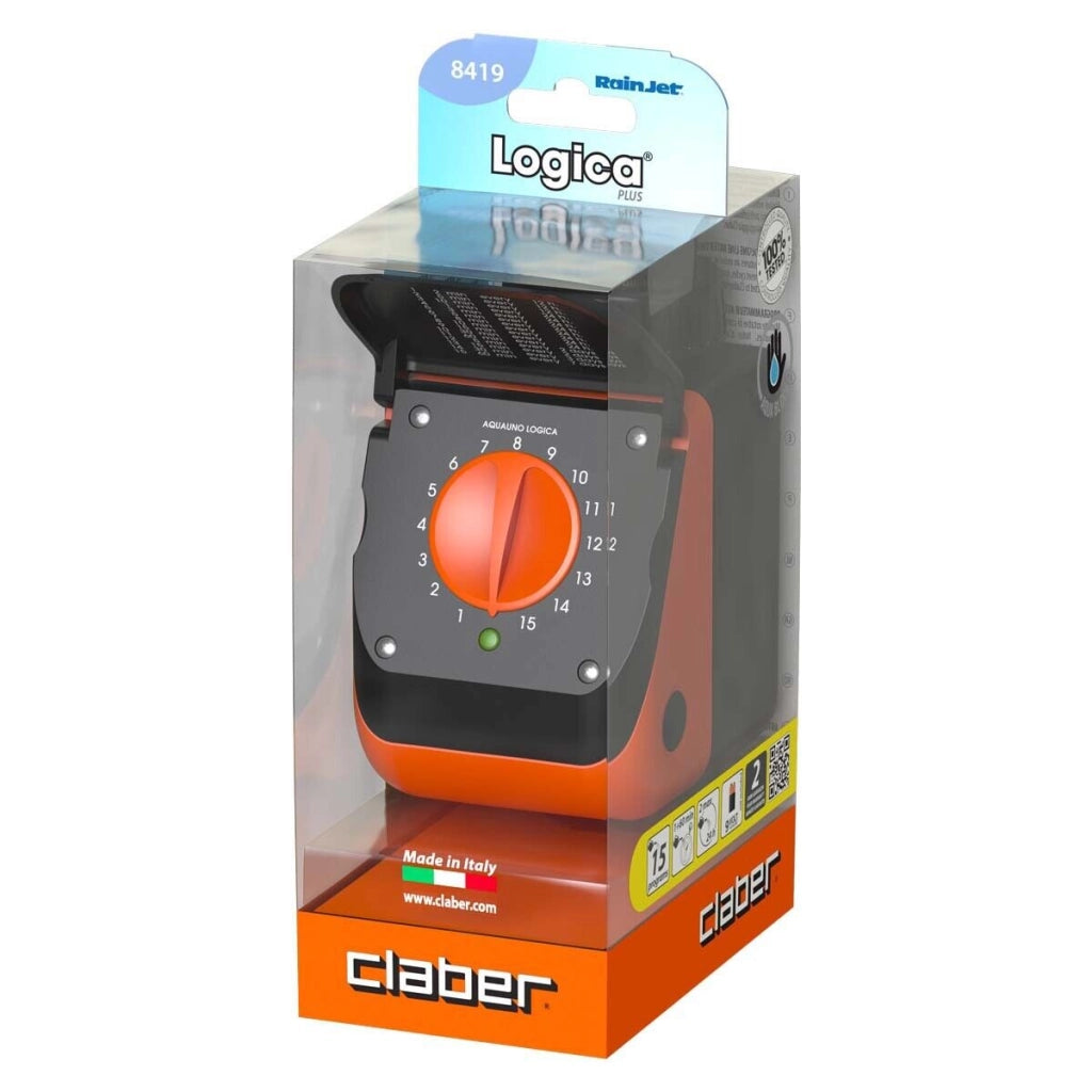 CLABER 8419 AQUAUNO LOGICA PLUS CENTRALINA PROGRAMMATORE IRRIGAZIONE