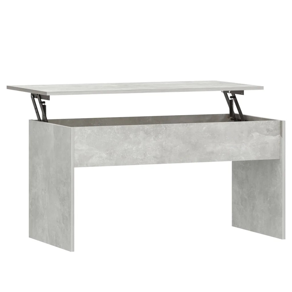 Tavolino Grigio Cemento 102x50,5x52,5 cm in Legno Multistrato 809633