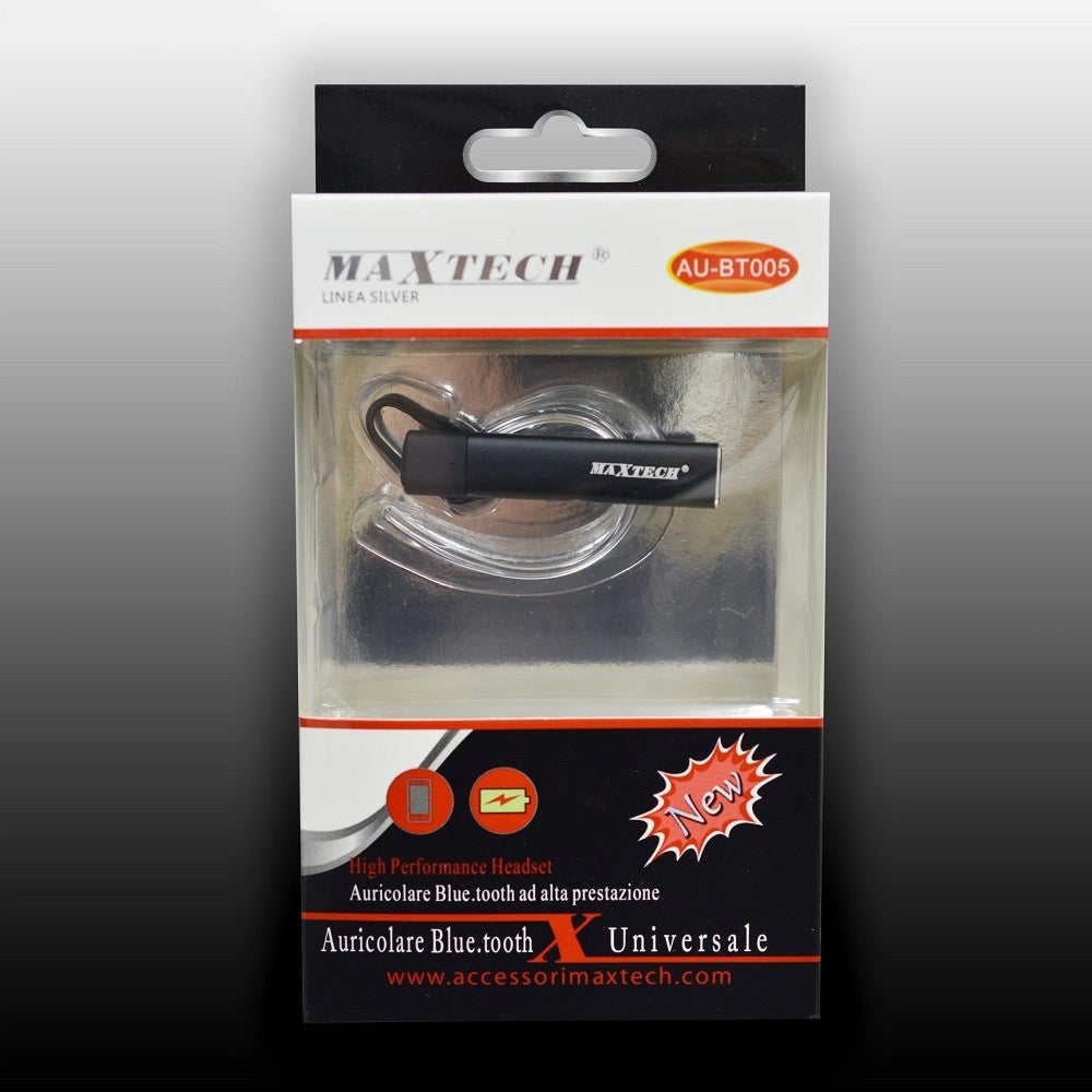 Trade Shop - Auricolare Bluetooth Universale Ad Alta Prestazione Per Smartphone Maxtech Au-bt005 -