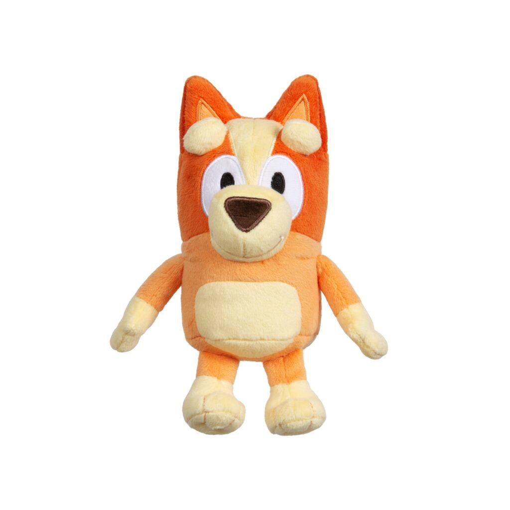 Bluey Peluche Bingo,Peluche cagnolino 18 cm colore arancio, Eta 3+