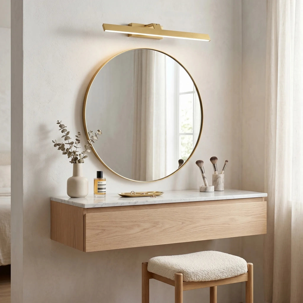 Applique Da Bagno Led Swe008-1w 58cm Brush Gold