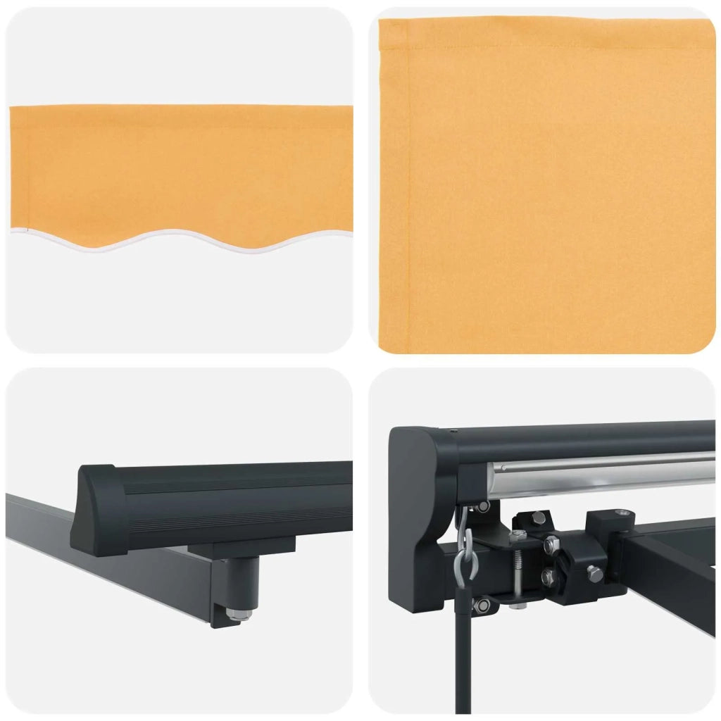 Cornice per Tenda Manuale con LED Sabbia 3 x 2 m 3425656