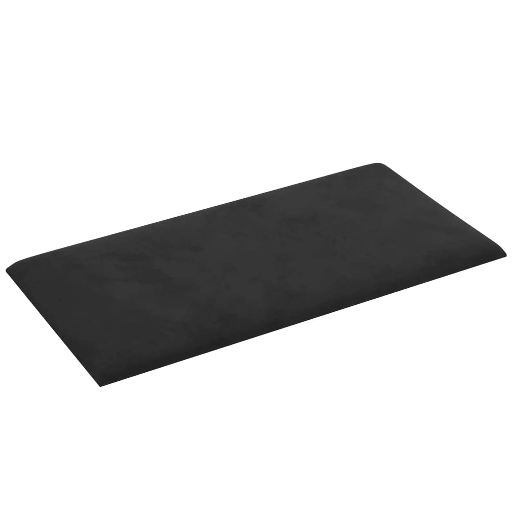 Testiera da Parete 12 pcs Nero 30 x 15 cm Velluto 4008316