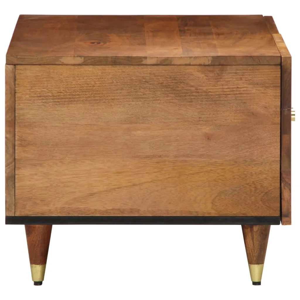 Tavolino da Salotto 80x50x40 cm Legno Massello di Mango 358289