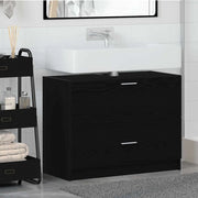 Mobile da Bagno Rovere Nero 78 x 37 x 59 cm Legno multistrato 868832