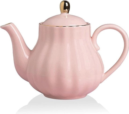 Tazza da Tè Ceramica con Infusore - 1100 ml, Adatta per 5-6 Tazze - Ideale per Ogni Occasione