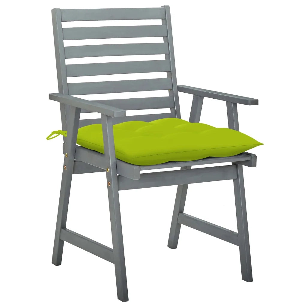 Sedie da Pranzo da Esterni con Cuscini 2 pz Massello di Acacia cod mxl 52375