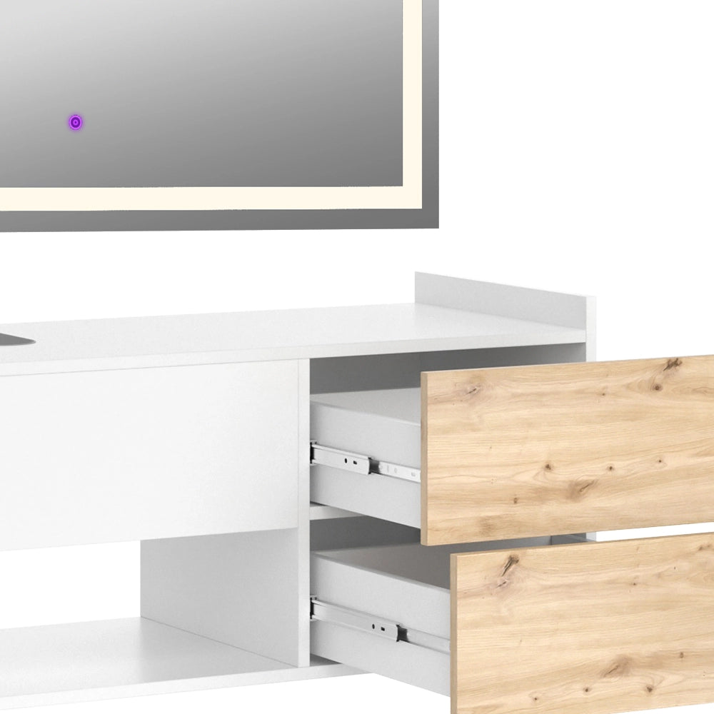 Vicco Set di mobili da bagno Bianco 2 parti
