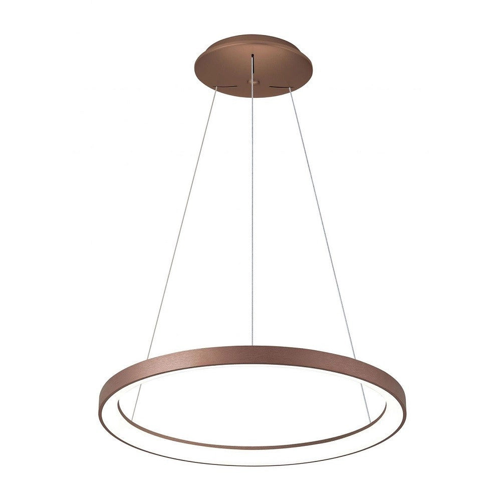 Trade Shop - Lampadario Pendente Led 60 Watt Cct Lampada Sospensione Circolare 78cm Luci 230v -