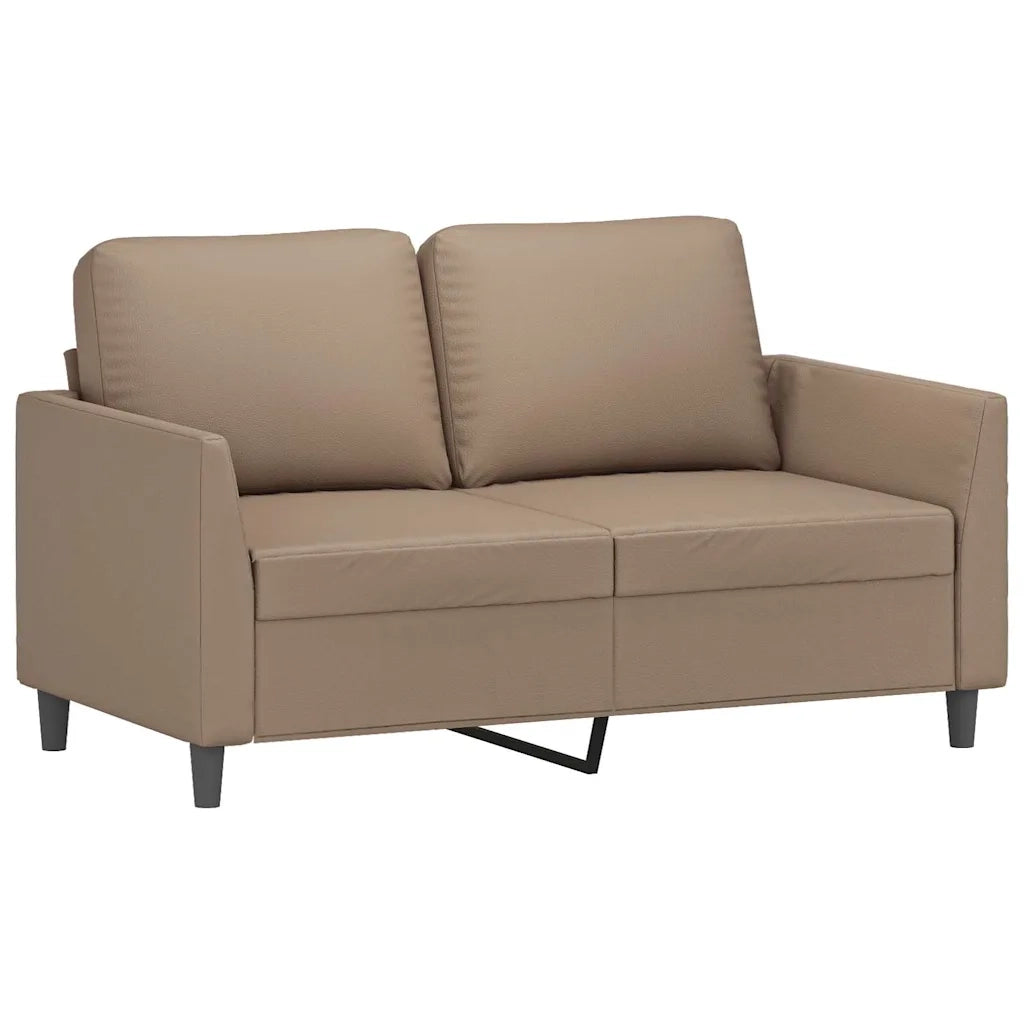 Divano a 2 Posti-Sofa 2 Posti Cappuccino 140 cm in Similpelle 746677