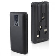 Trade Shop - Power Bank 20000mah Caricabatterie Portatile Veloce Con 4 Cavi Usb Carica Rapida -