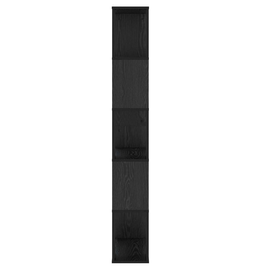 Libreria Rovere nero 80,5 x 23,5 x 162,5 cm PB 8010956