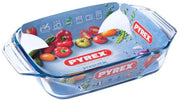 PYREX TEGLIA RETTANGOLARE 39X25X7H CM IN VETRO BOROSILICATO 3,7 LITRI X 6 PERSONE