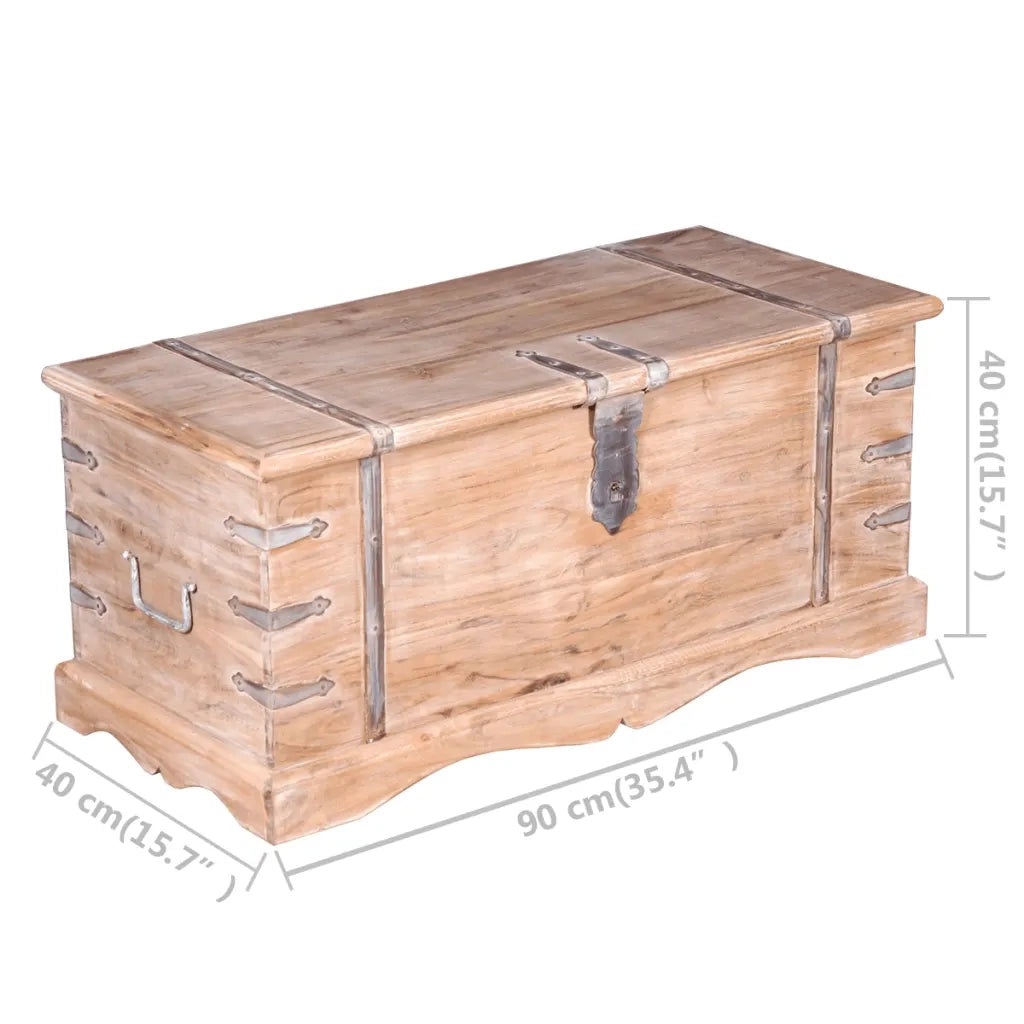 Cassapanca-Baule-Armadietto contenitore in Legno Acacia