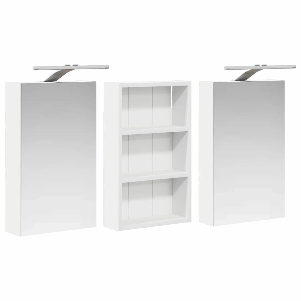 Set di Armadi da Bagno con lo scaffale 3 pcs 90 x 10,5 x 50 cm 3403672