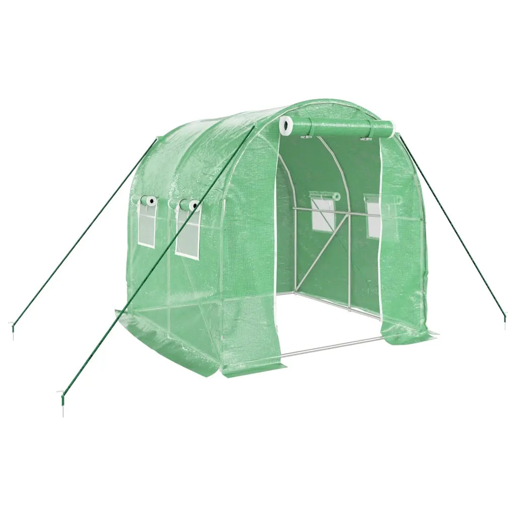 Serra con Telaio in Acciaio Verde 4 m2 2x2x2 m CFW9985320
