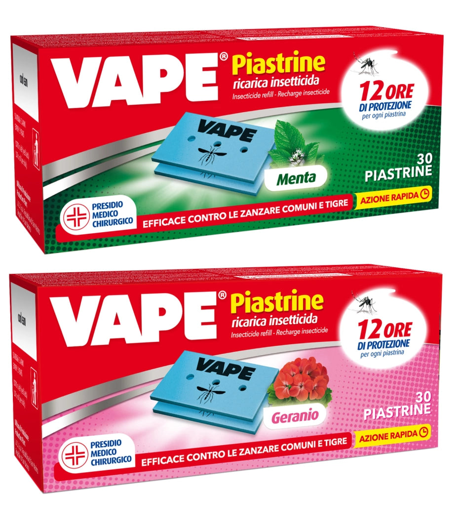 ANTIZANZARE VAPE PIASTRINE RICAMBIO 30 PZ PROFUM- VAPE- 36,0 confezione