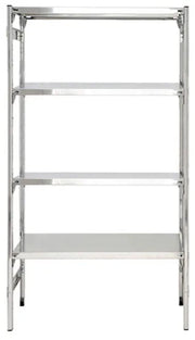 Scaffale in acciaio inox per la conservazione degli alimenti cm. 90x30x200h