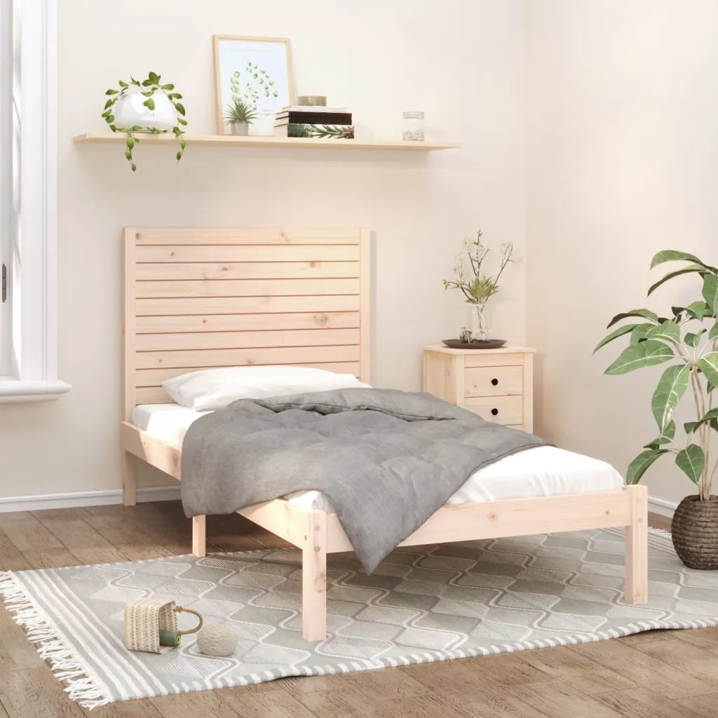 Giroletto-Struttura Letto in Legno Massello 90x200 cm 218677