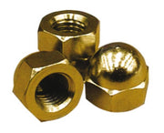 Dado esagonale cieco in ottone lucido m 12 - 