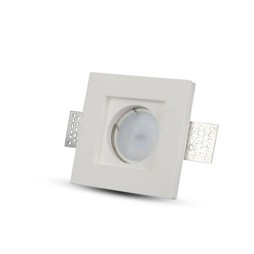 Porta faretto da incasso GU10 CONTTENTI SEQUADE GYPSUM BIANCO