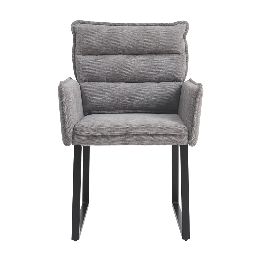 Set Tavolo da Pranzo con Panca Angolare e 2 Sedie ¨C MINIMAL ¨C Grigio/Legno, Tessuto Chenille