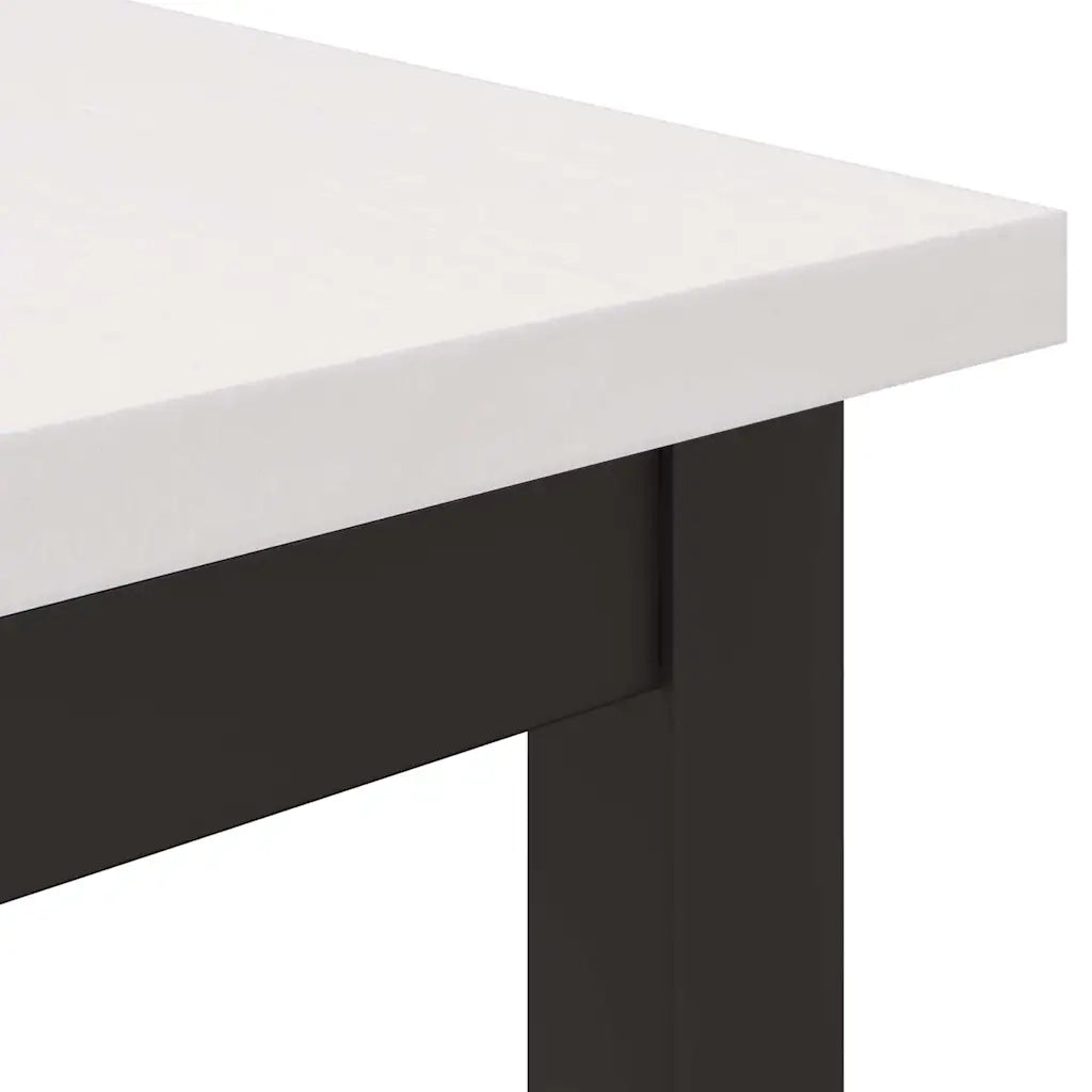 tavolo Bianco 80 x 50 x 77 cm Legno ingegnerizzato e acciaio 873791