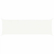 Vela Parasole | Telo Ombra | Vela da ombra solare Bianco 6 x 2 m 100% Poliestere Oxford