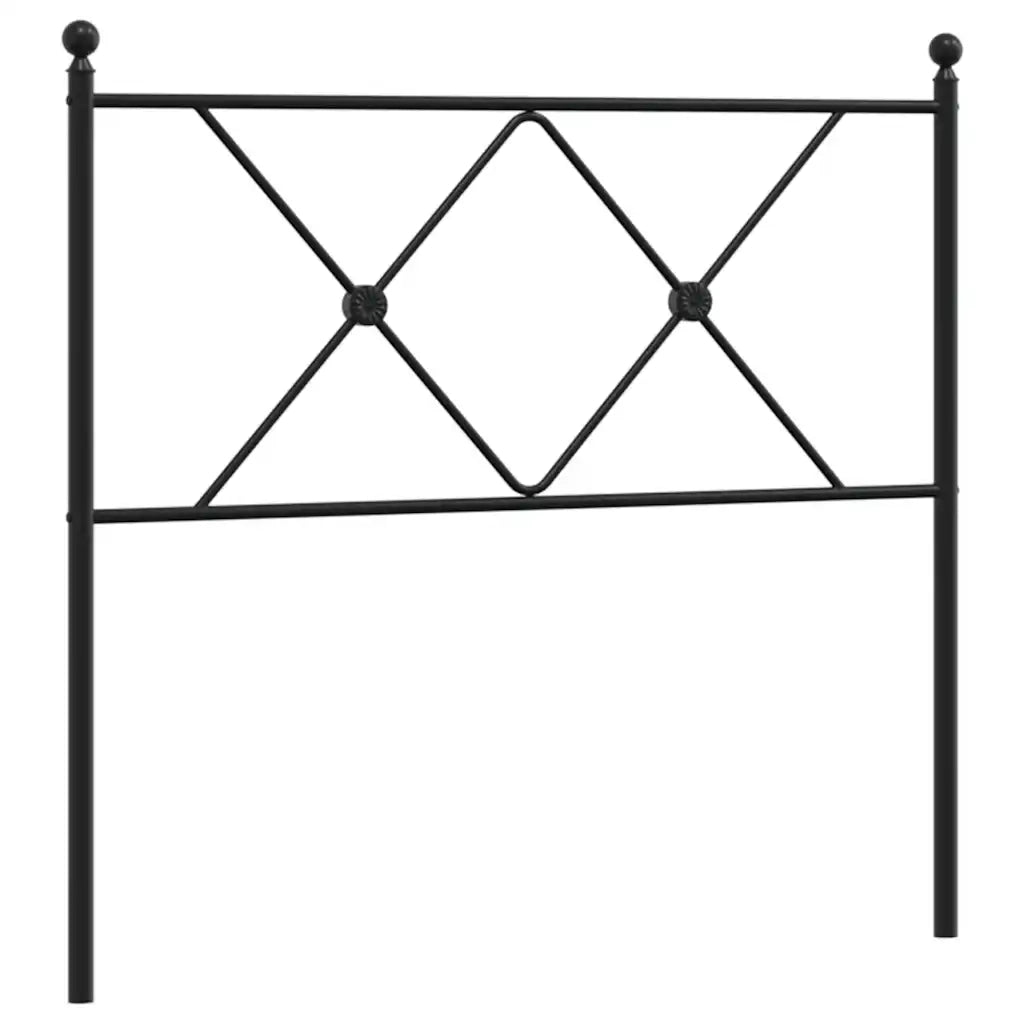Testiera in Metallo-Testiera in Ferro-Testata Nero 90 cm 441817