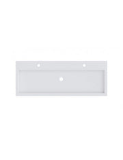SPRING VOW RIHO lavabo 120x40x8 cm 2 fori in marmo composito
