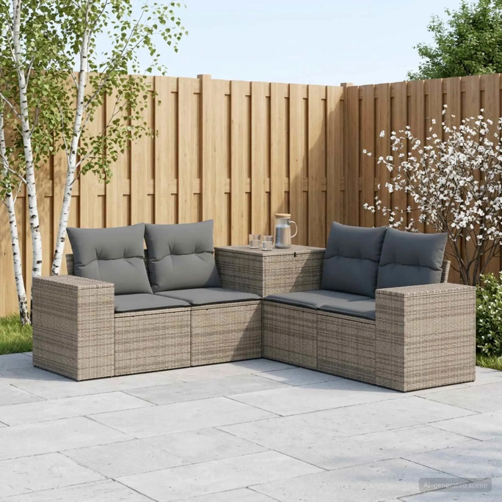 Set di divani 5 pz Grigio e Grigio Scuro 3447918