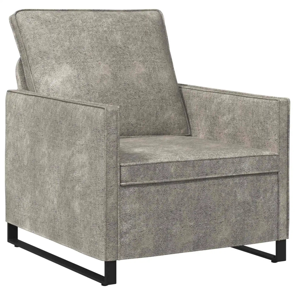 Set di divani 2 pcs Grigio Chiaro Tessuto scamosciato sintetico 3433131
