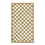Grigliato Trendy legno di conifera impregnato 120x180 cm (2,16 m²) - maglia 9x9 cm, cornice robusta, privacy outdoor giardino terrazzo