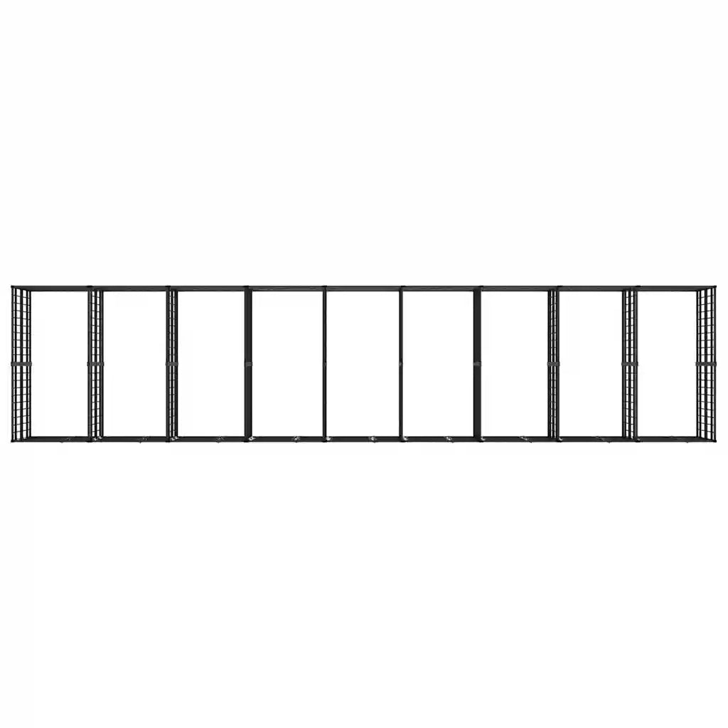 Gabbia per Cani da Esterno in Acciaio 16,59 mÂ²