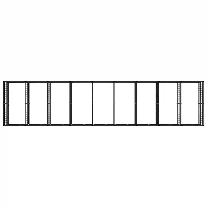 Gabbia per Cani da Esterno in Acciaio 16,59 mÂ²