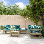 Set Salotto da Giardino 6 pz in Legno Impregnato di Pino 3186206