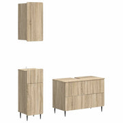 Set di armadietti da bagno in 3 pezzi ZWOLLE Rovere Sonoma 3417758