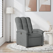 Divano Sedia-Poltrona reclinabile in tessuto grigio scuro 401502