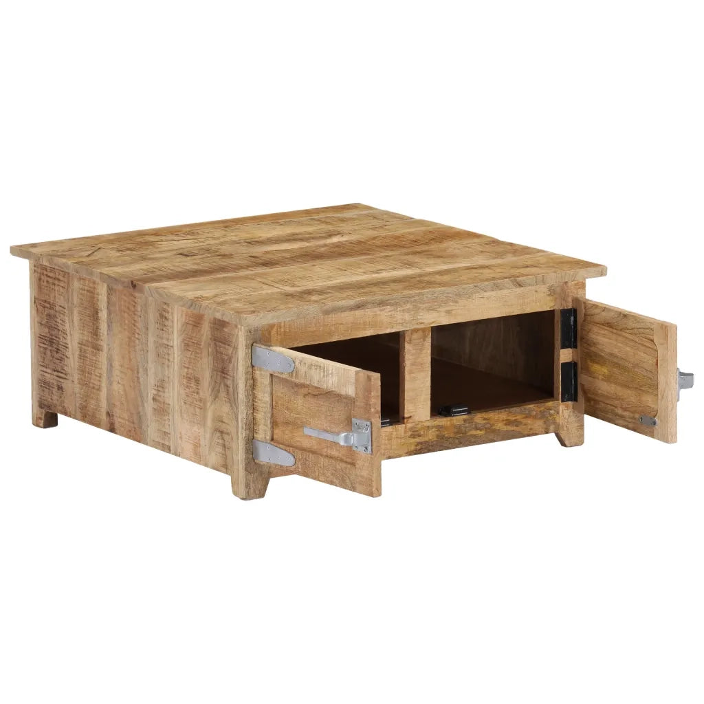 Tavolino da Salotto 70x70x30 cm in Legno Massello di Mango cod mxl 59783