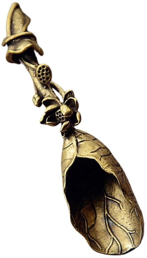 Mini-schep in Messing - Accessorio da Cucina - Pratico per Te - Disegno Elegante - Ideale per Lo Spazio da Tè - Telescopio in Acciaio