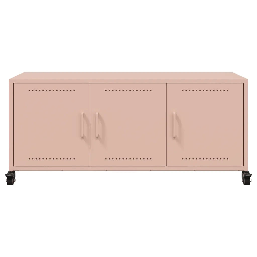 Mobile TV Rosa 100,5x39x43,5 cm in Acciaio 846645